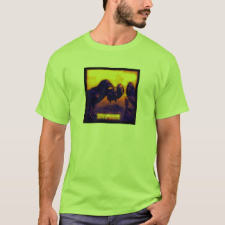 Camiseta Arte do BZ: Corvos de néon