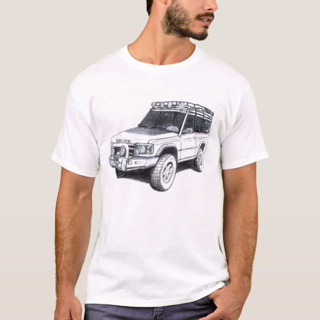 Camiseta Arte do caminhão de Range Rover (Frente)
