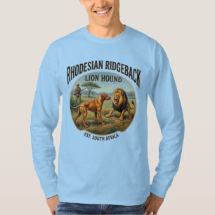 Camiseta Arte do Cão Leão Rhodesian Ridgeback