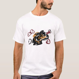 Camiseta arte do cão pastor caucasiano
