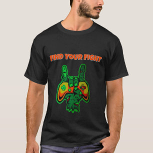 Camiseta Arte do Controle de Mão do Gamer Neon