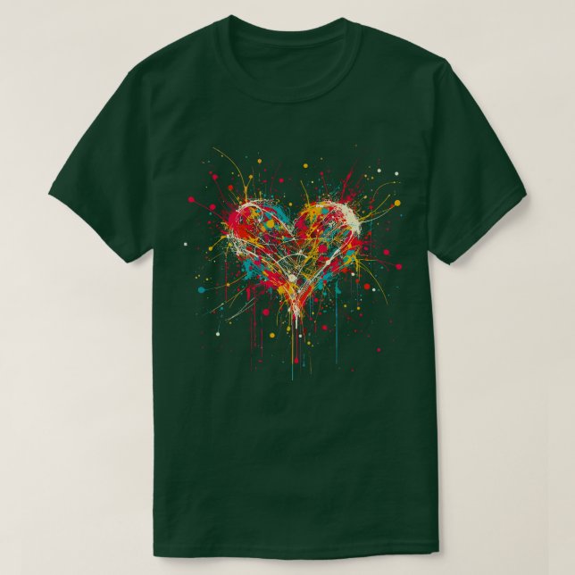 Camiseta Arte do Coração (Frente do Design)
