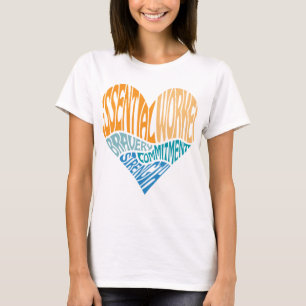 Camiseta Arte do Coração do Trabalhador Essencial
