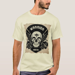 Camiseta Arte do Crânio Alado