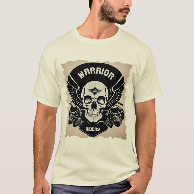 Camiseta Arte do Crânio Alado (Frente)