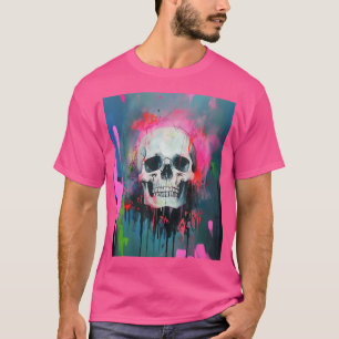 Camiseta Arte do crânio Alternativo Gótico Artefato