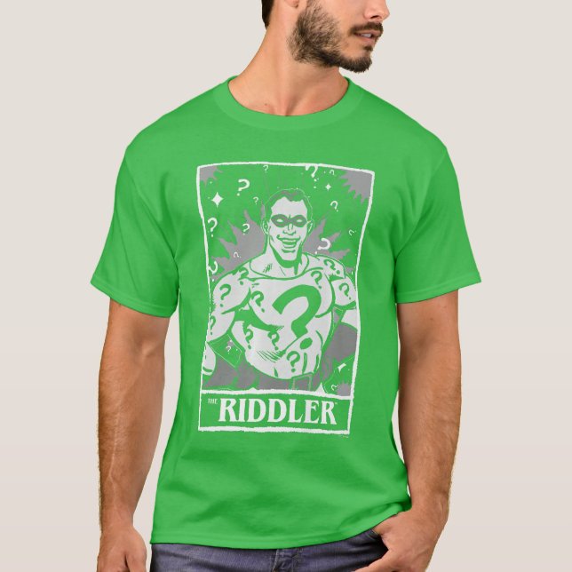 Camiseta Arte do DC Comics Halloween Riddlerarot Poster Pre (Frente)
