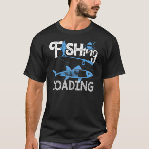 Camiseta Arte do Dia dos Pais Pescaria Carregando Pescador 