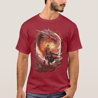 Camiseta Arte do erágono vermelho