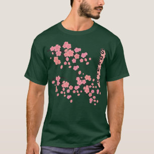 Camiseta Arte do Estilo de Animação do Florão de Cereja Sak