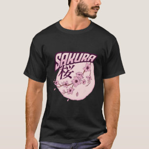 Camiseta Arte Do Flor De Cereja Do Japonês Sakura