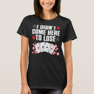 Camiseta Arte Do Jogador De Pôquer legal Para Homens Mulher