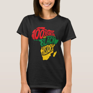 Camiseta Arte do Mês da História Negra Vintage 100