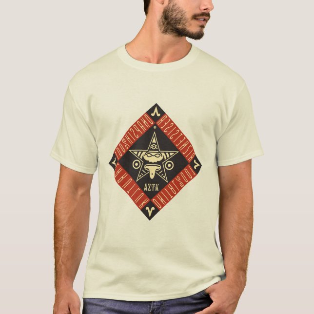 Camiseta Arte do mexicano de AZTK 100% (Frente)