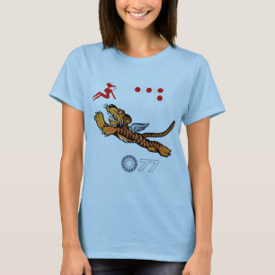 Camiseta Arte do nariz de Flying Tigers WWII