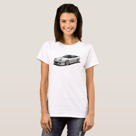 Camiseta arte do nissan 240sx desenhada à mão 