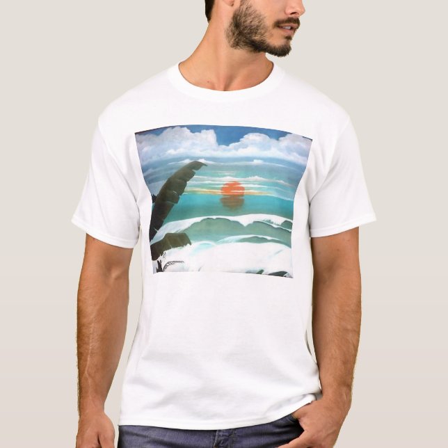 Camiseta arte do oceano (Frente)