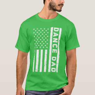 Camiseta Arte do Pai Dançante para Homens Concurso de Dança