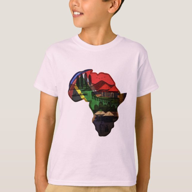Camiseta Arte do Patrimônio Africano - Uma Fusão Cultural (Frente)