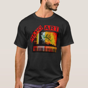 Camiseta Arte do piano - Electronica