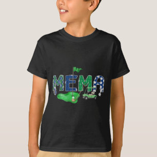 Camiseta Arte do Primeiro Buraco de Golfe Mema