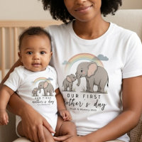 Arte do Primeiro Dia das Mães com Amor de Bebê e M
