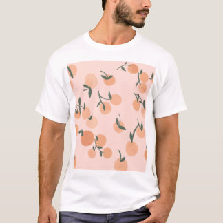 Camiseta Arte do rabisco: Padrão de colheita de cereja lara