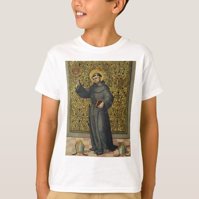 Camiseta Arte do Renascimento de São Bernardino de Siena (Frente)