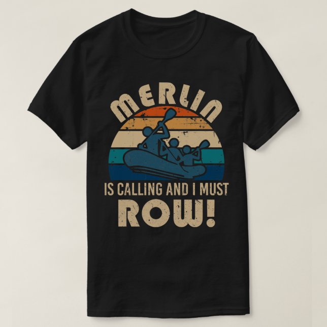 Camiseta Arte do rio Merlin (Frente do Design)