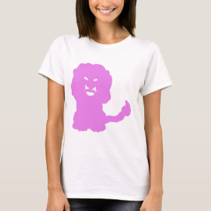Camiseta Arte do Símbolo do Zodíaco do Leão Rosa