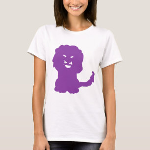 Camiseta Arte do Símbolo Zodiacal do Leão Roxo