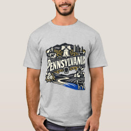 Camiseta Arte do Sino da Liberdade do Patrimônio do Estado