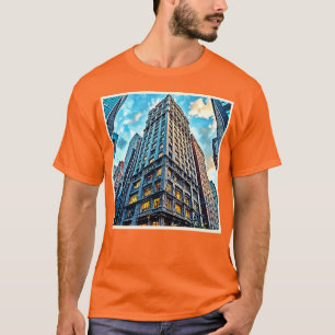 Camiseta Arte do Skyscraper de Cidade