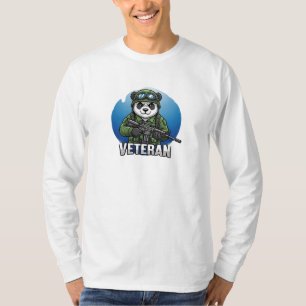 Camiseta Arte do Soldado Panda Veterano - Honra Militar