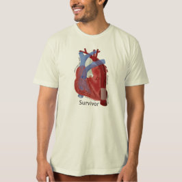 Camiseta Arte do T & do coração do algodão dos homens