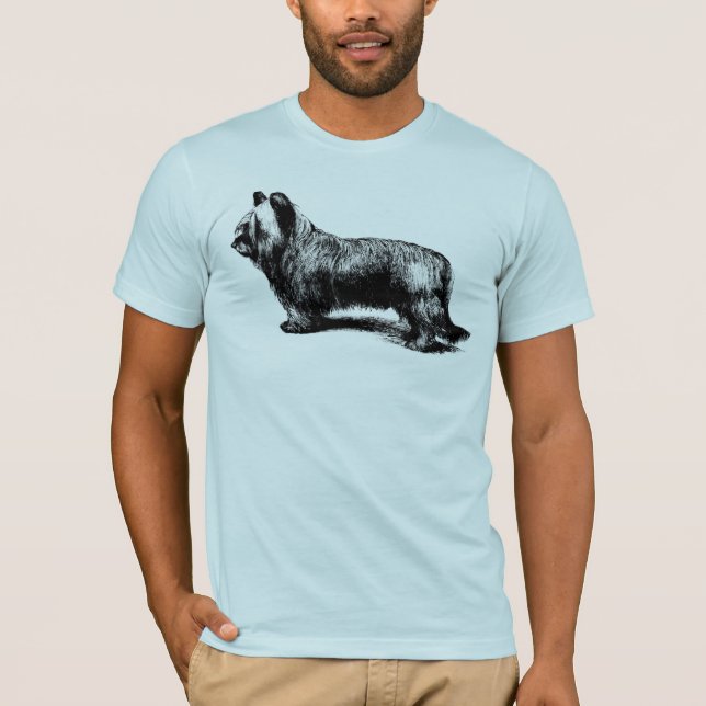 Camiseta Arte do vintage de Skye Terrier (Frente)