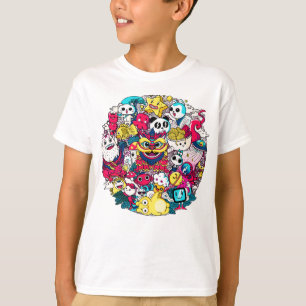 Camiseta Arte Doodle Japonesa