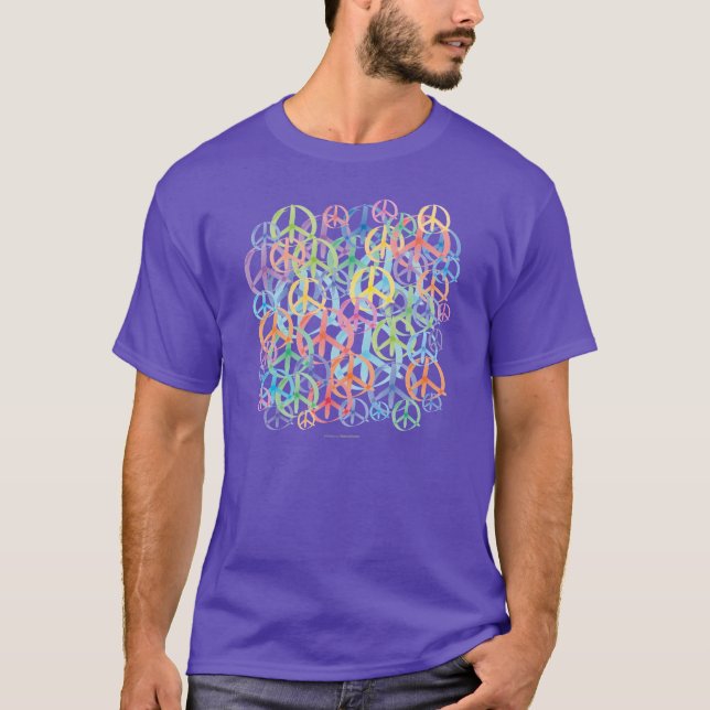 Camiseta Arte dos Símbolos da Paz (Frente)