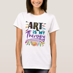 Camiseta Arte É A Minha Arte Artística Terapêutica