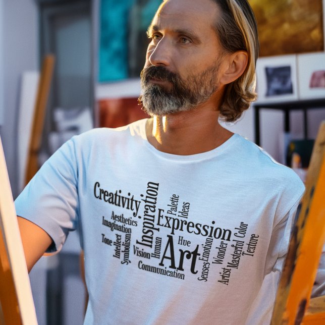 Camiseta Arte e criatividade - O que faz um artista (Criador carregado)