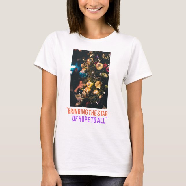 Camiseta Arte e design para t-shirts do programa de natal (Frente)