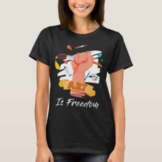 Camiseta Arte é excelente da liberdade para artistas que am