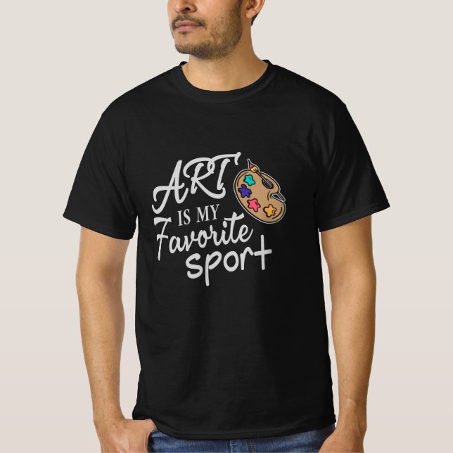 Camiseta Arte É Meu Esporte Favorito (Frente)