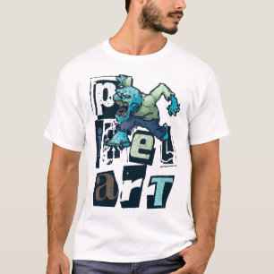 Camiseta Arte e monstro dos pixéis