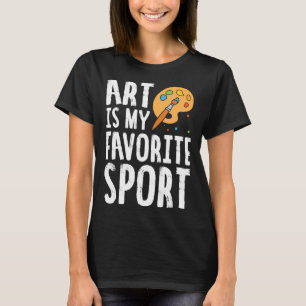 Camiseta Arte É O Meu Pintor Esportivo Bonito