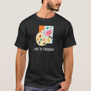 Camiseta Arte é pintor de artistas da liberdade professor p
