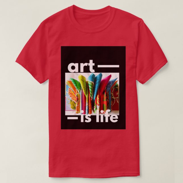 Camiseta arte é vida (Frente do Design)