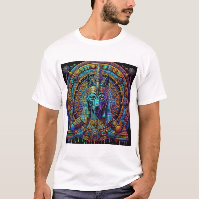 Camiseta Arte Egípcia Anubis (Frente)