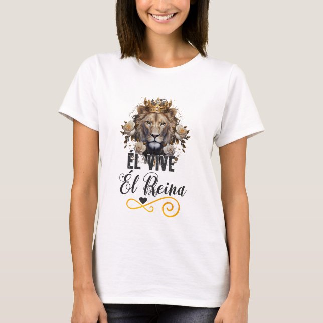 Camiseta ARTE Él vive. Él reina (Frente)
