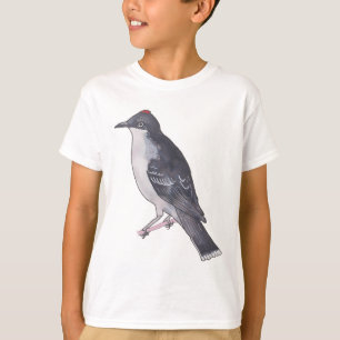Camiseta arte em aquarela da espécie de ave Tyrannus tyrann